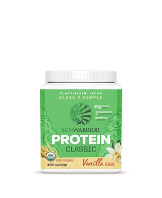 Sunwarrior Classic Organic Protein, Plant-Based Protein, Vanilla Flavor, Sunwarrior, 375gm