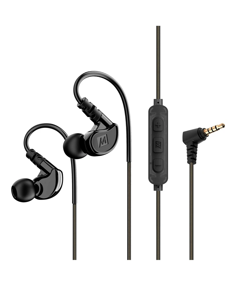 Mee audio M6 In-Ear Sports Headphones w/ Memory Wire & Headset (3.5mm Plug)