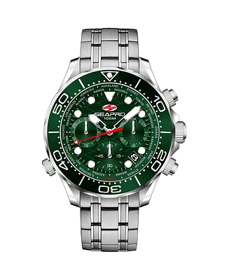 Seapro Men's Mondial Timer Green Dial Watch - SP0155