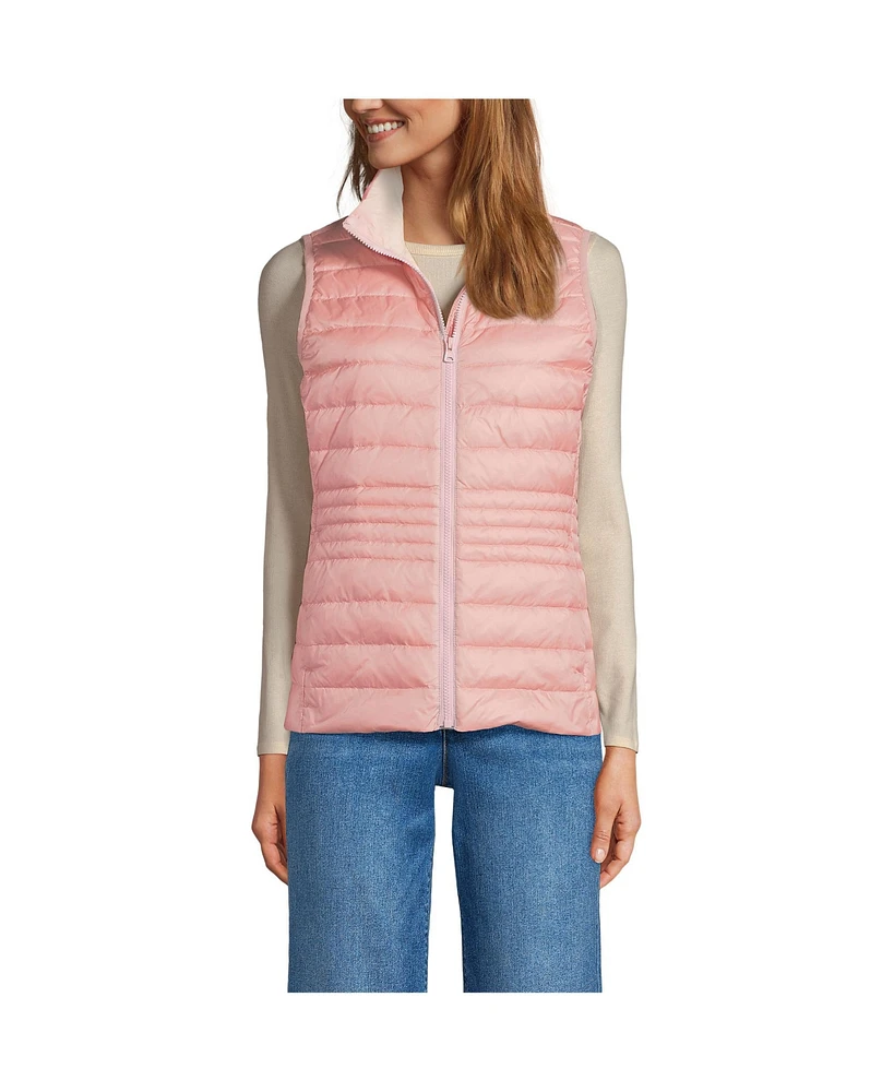 Lands' End Women's Wanderweight Packable Down Vest