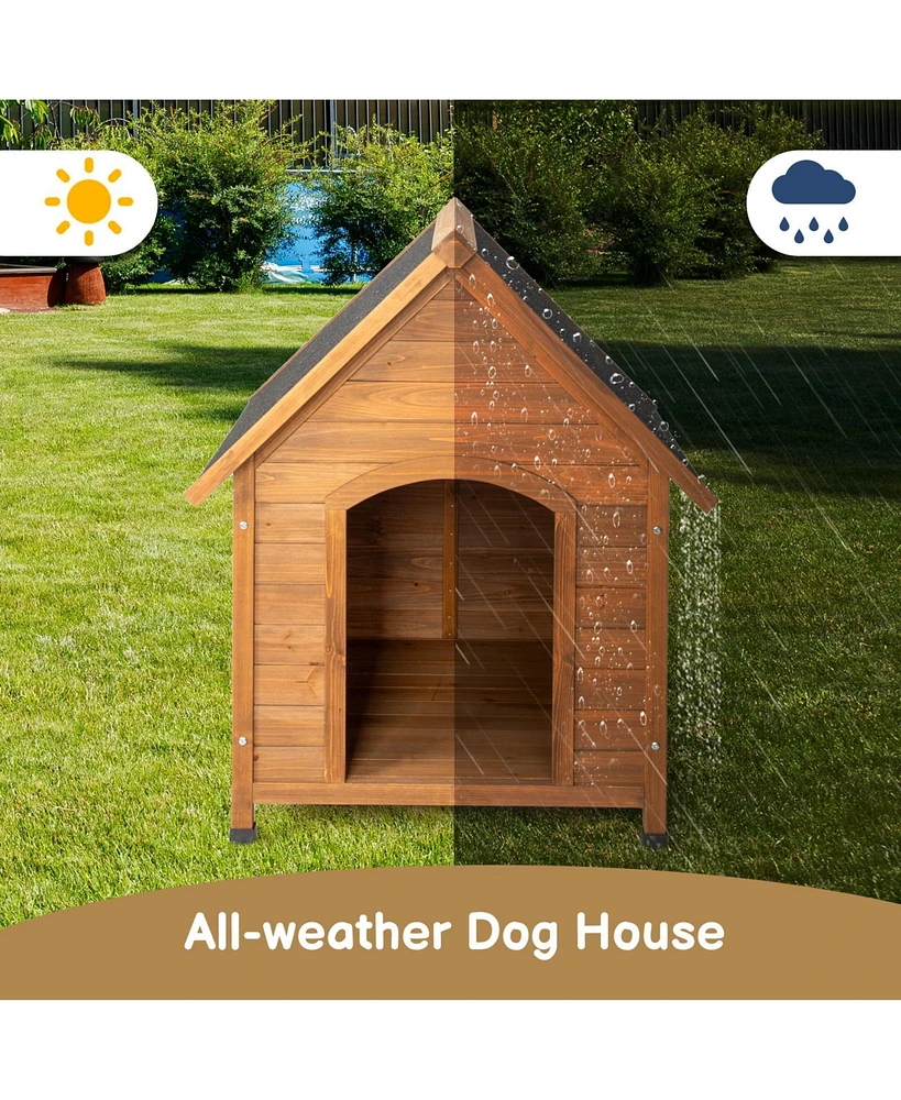 Slickblue Outdoor Dog House – Waterproof Puppy Shelter with Elevated Floor, Indoor/Outdoor Use