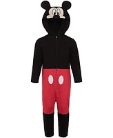 Disney Boys Mickey Mouse Goofy Pluto Zip Up Coverall