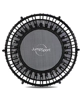 JumpSport 220 in-Home Cardio Fitness Rebounder, 39-inch | Mini Trampoline with Arched-Legged & Videos Included | Safe, Sturdy and Low