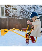 Big Dig The Sandbox Digger Excavator Crane, Vest and Helmet Bundle Outdoor Toy