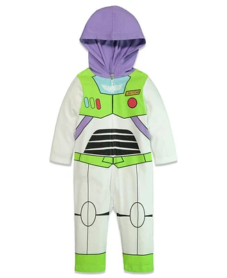 Disney Toddler Boys Pixar Toy Story Buzz Lightyear Zip Up Cosplay Coverall Newborn to