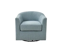 Hulala Home Elena Contemporary Swivel Barrel Chair