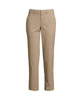 Lands' End Plus Mid Rise Classic Straight Leg Chino Ankle Pants