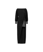 Nocturne Women's Knot Front Long Dress