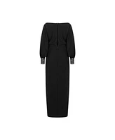 Nocturne Women's Knot Front Long Dress