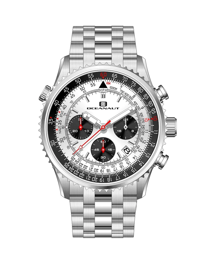 Oceanaut Men's Flight Silver Dial Watch