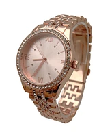 Olivia Pratt Gold Everyday Rhinestiones Elegant Look Women Watch