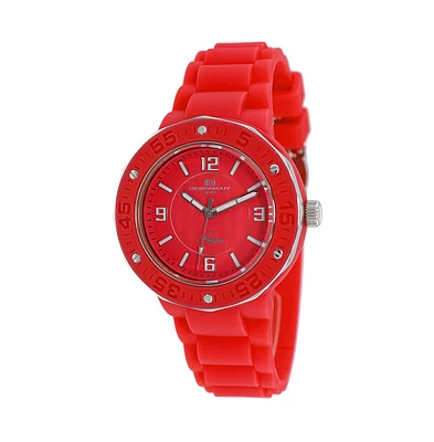 Oceanaut Women's Acqua Red Dial Watch - OC0225