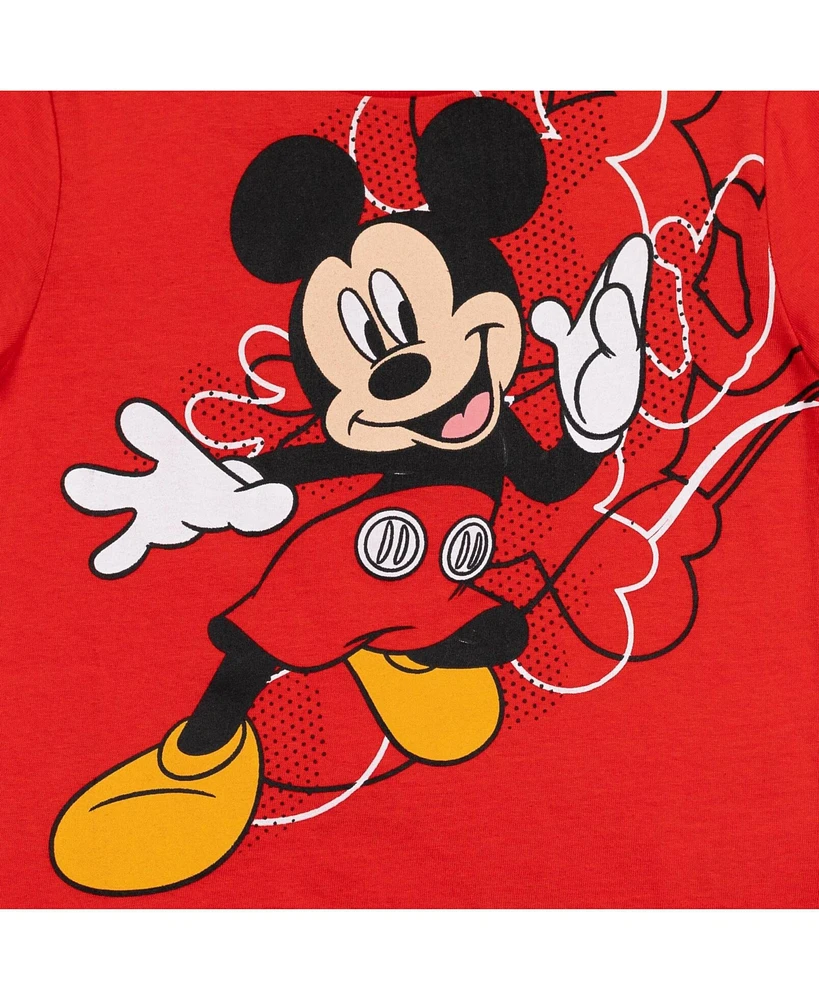 Disney Toddler Boys Puppy Dog Pals Mickey Mouse 4 Pack T-Shirts