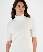 Anne Klein Women's Half-Sleeve Turtleneck Sweater