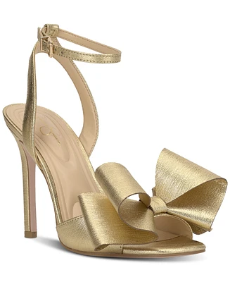 Jessica Simpson Olivine Bow High-Heel Stiletto Dress Sandals