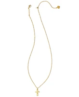 Kendra Scott 14k Gold-Plated 2-Pc. Set Shaky Cubic Zirconia Collar & Cross Pendant Necklaces