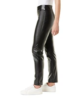 Gloria Vanderbilt Women's Amanda High-Rise Straight-Leg Faux-Leather Pants