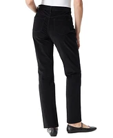 Gloria Vanderbilt Women's Amanda High-Rise Straight-Leg Corduroy Pants