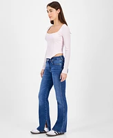 7 For All Mankind Women's Kimmie High-Rise Bootcut Jeans