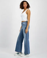 Celebrity Pink Juniors' Mid-Rise Wide-Leg Jeans