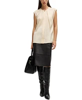 Boss by Hugo Boss Women's Fitted Sleeveless Blouse
