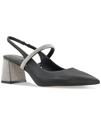 Aldo Women's Kaiaria Sparkle-Strap Slingback Pointed-Toe Pumps