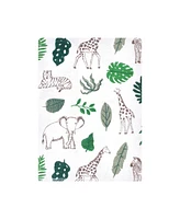 Hudson Baby Flannel Burp Cloth 12pk, Jungle, One Size