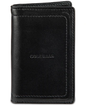 Cole Haan Men's Minimalist Leather Pop Up Card Holder Wallet