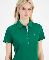 Tommy Hilfiger Women's Solid-Color Signature Polo Top