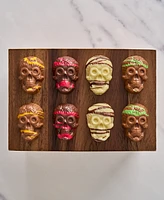 Bissinger's Handcrafted Chocolate Halloween Assorted Chocolate Skulls, 16 Piece