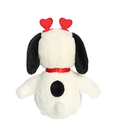 Aurora Small Love On The Mind Snoopy Peanuts Timeless Plush Toy White 9"