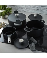 BergHOFF Leo Phantom 6pc Nonstick Ceramic Cookware Set, Recycled