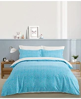 Chanasya Premium Blue Aqua Abstract Duvet Cover Set