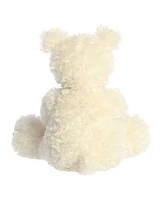 Aurora Medium Honey Bear with Rose Valentine Heartwarming Plush Toy White 12"