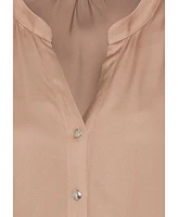 Olsen Women's Satin Effect Tunic Shirt