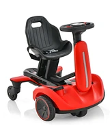 Costway 6V Kids Ride On Drift Car Electric Drifting Go Kart for Kids with 360° Spin