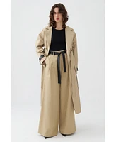 Nocturne Women's Double Sided Belted Trench Coat