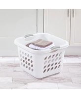 Sterilite Ultra 14 gal Square Plastic Laundry Basket w/Gripped Handles, (6 Pack)