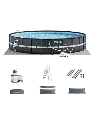 Intex 26339EH 24' x 52" Round Ultra Xtr Frame Swimming Pool Set with Filter Pump