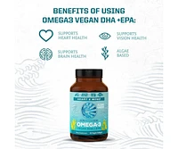 Sunwarrior Omega 3 Capsules, Heart and Mind Support, Sunwarrior, 60ct