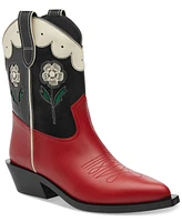 Coach Women's Aria Leather Cowboy Booties