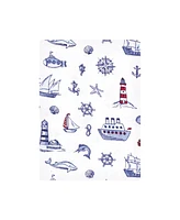 Hudson Baby Flannel Burp Cloth 12pk, Lighthouse, One Size