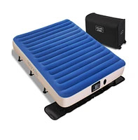 SereneLife Premium Raised Airbed With Steel Frame and Built-In Pump (Queen)