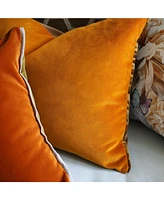 Designers Guild Cassia Saffron & Hazel Decorative Velvet Decorative Pillow