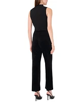 Sam & Jess Petite Pull-On Velvet Pants