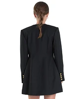 English Factory Women's Button-Front Blazer Dress