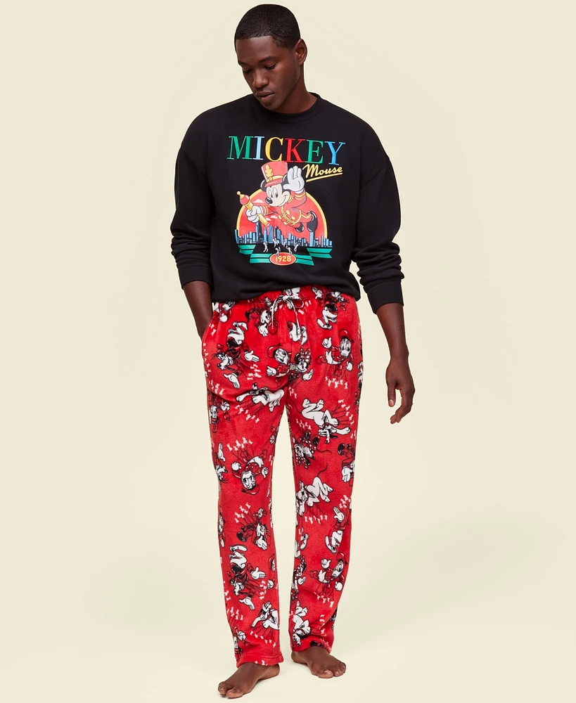 Disney | Macy's Adult Unisex Mickey & Friends Plush Fleece Pants, Created for