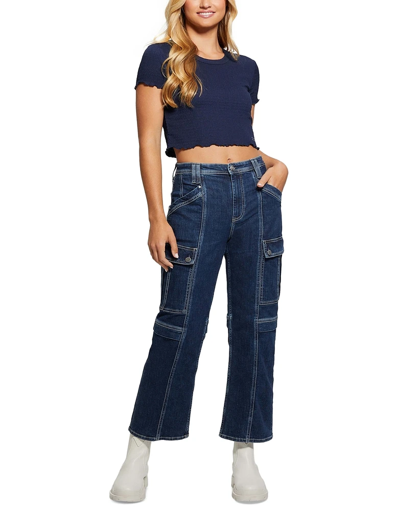 Guess Women's 80s Cargo Jeans