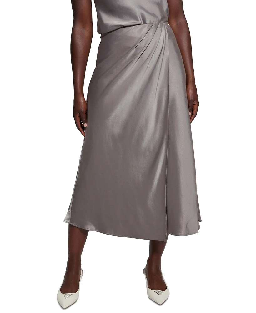 Guess Women's Anastasia Satin Midi Skirt