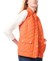 Jones New York Petite Quilted Mock-Neck Puffer Vest